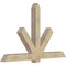 Ekena Millwork Kennewick Rough Sawn Timber Gable Bracket, Douglas Fir, 84"W x 53"H x 6"D x 6"F, 15/12 Pitch GBW084X53X0606KEN00RDF - alternate 2